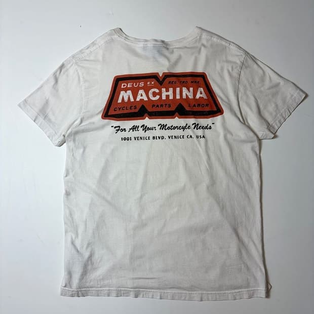 데우스 엑스 마키나 백 프린팅 반팔 티셔츠 PN9563