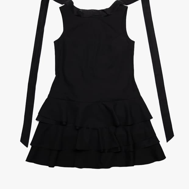 할로미늄 리본 원피스