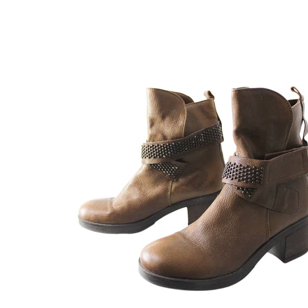 MANAS 마나스디자인 레더 스트랩 레더 부츠