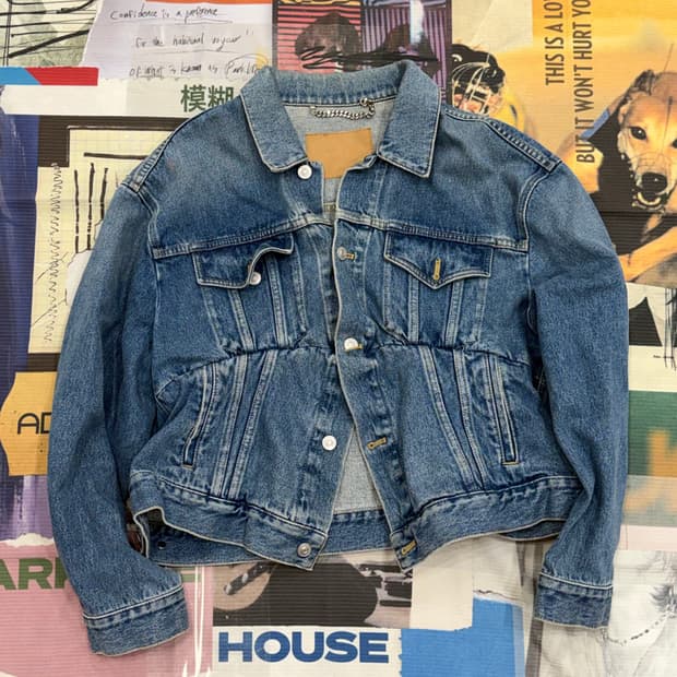 BALENCIAGA swing denim jacket 36