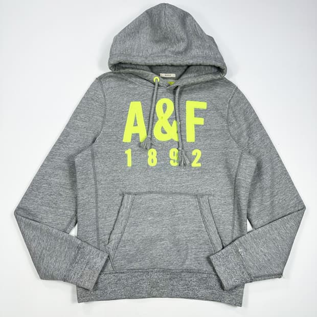 아베크롬비 y2k 데미지 후드티 그레이 L