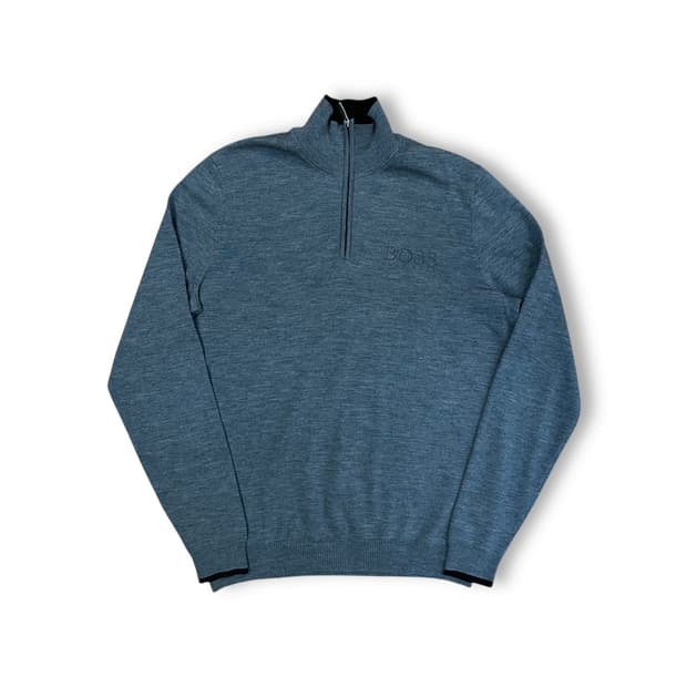 휴고보스 반집업 니트