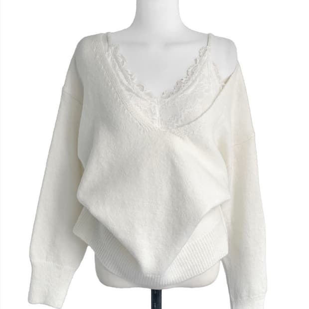 클라우드이모션 페인 오브 레이스 나시+니트 세트