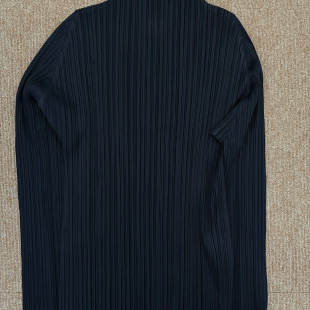 Pleats please 플리츠플리즈 하이넥 네이비 5