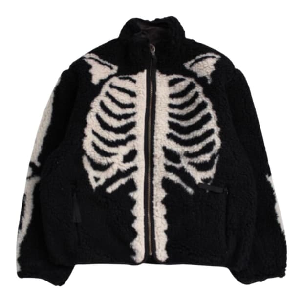 캐피탈 본 패턴 보아 플리스 리버시블 블루종 블랙 3사이즈