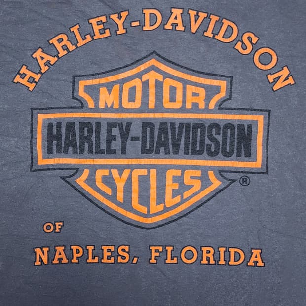 할리데이비슨 Naples Florida 프린팅 반팔 티셔츠