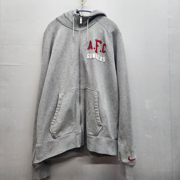 올드스쿨 나이키 AFC 자수 투웨이 후드집업 XL