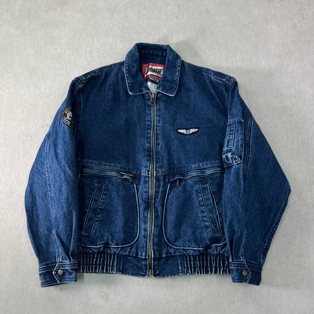 100 아메리칸 빈티지 데님 청자켓