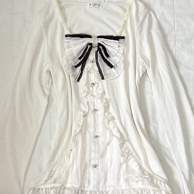 엑시즈팜 빅리본 롱슬리브 로걀탑 라떼갸루 히메갸루