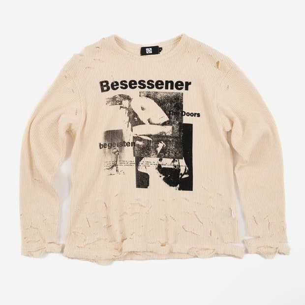 선데이오프클럽Besessener Hand Distressed Waffle