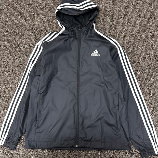 아디다스 바람막이 자켓 블랙 L