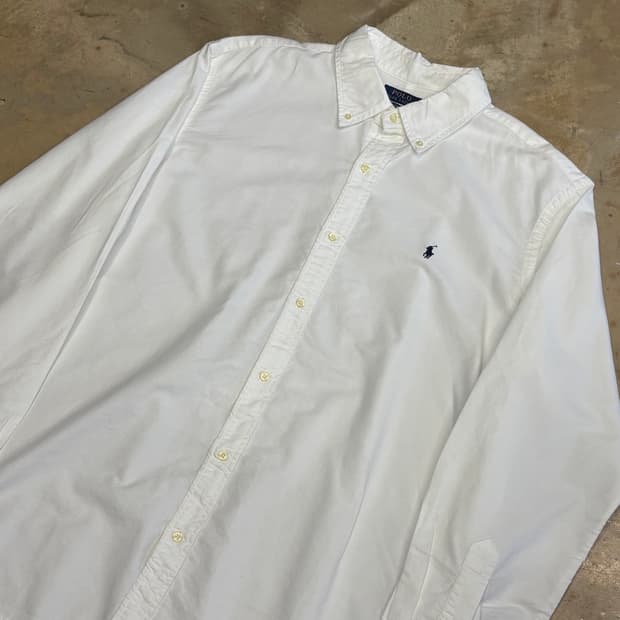 XXL 폴로랄프로렌 커스텀핏 화이트 셔츠