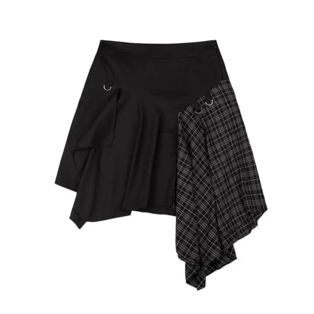 뚜오미오 스커트 layered asymmetric skirt 1 블랙