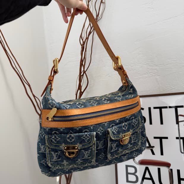 루이비통 데님 배기백 pm (감정서포함)