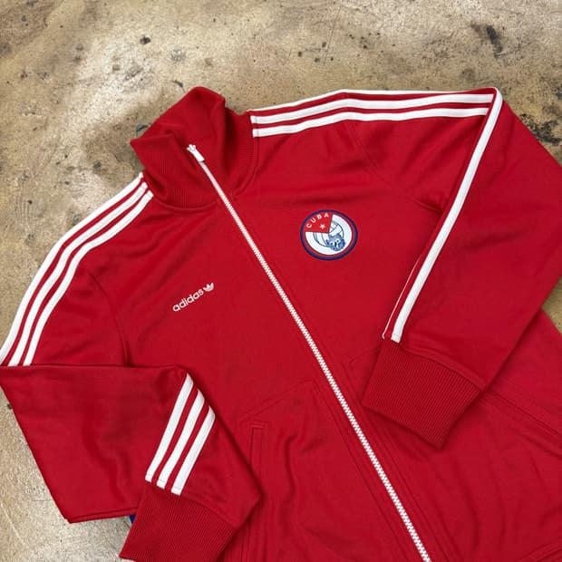 아디다스 쿠바 레드 져지 트랙탑  95