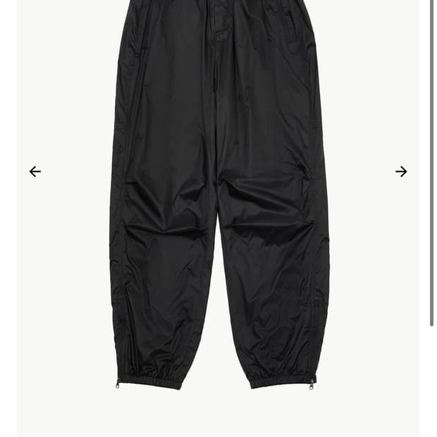 [m] 아모멘토 NYLON FLEECE JOGGER PANTS 블랙