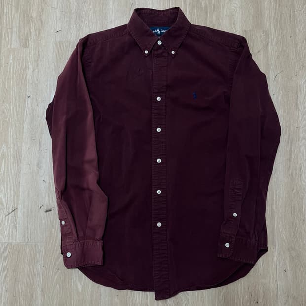 폴로 랄프로렌 버튼다운 자수로고 클래식핏 셔츠 M(95)