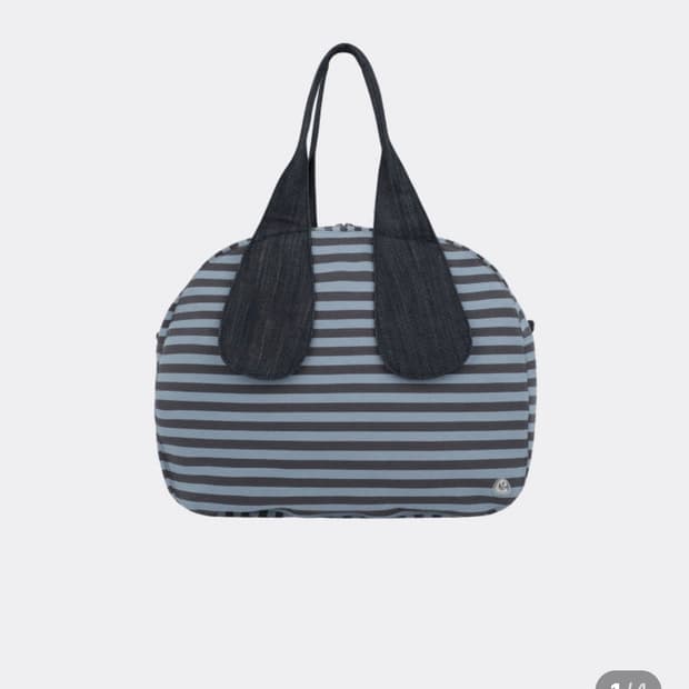 코이세이오 EMA TINY FRIENDS STRIPE BAG-BLUE
