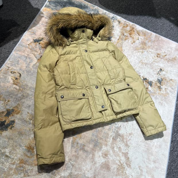 폴로 진스 빈티지 퍼후드 패딩