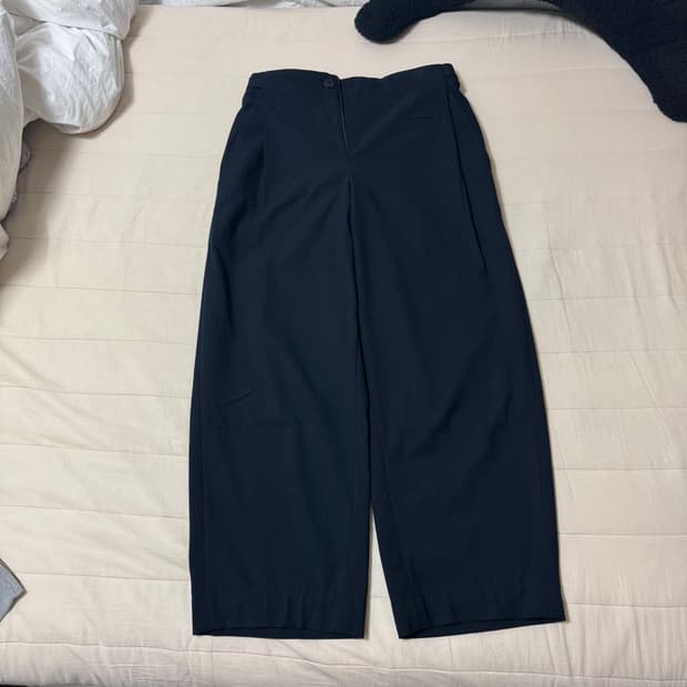 폴리테루 벨티드 울 트라우저 네이비 2사이즈