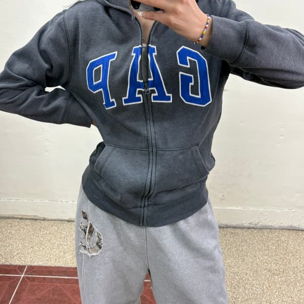 Gap 갭 후드집업 챠콜