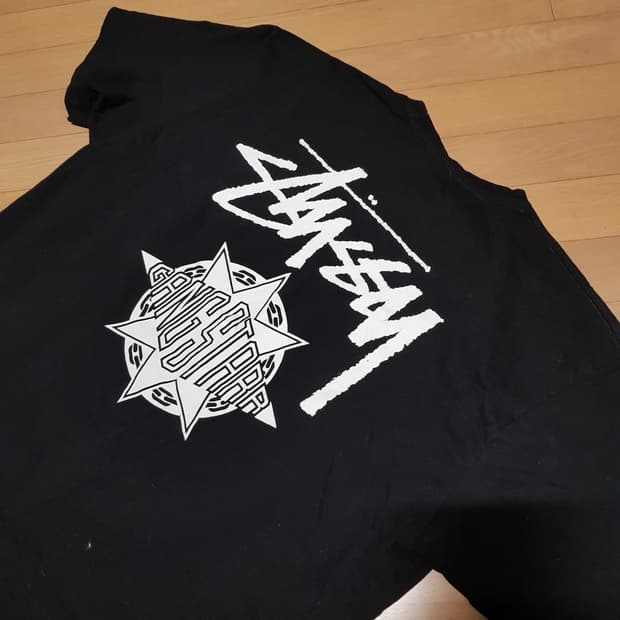 XXL/스투시 x 갱 스타 반팔 티셔츠/2-양소/