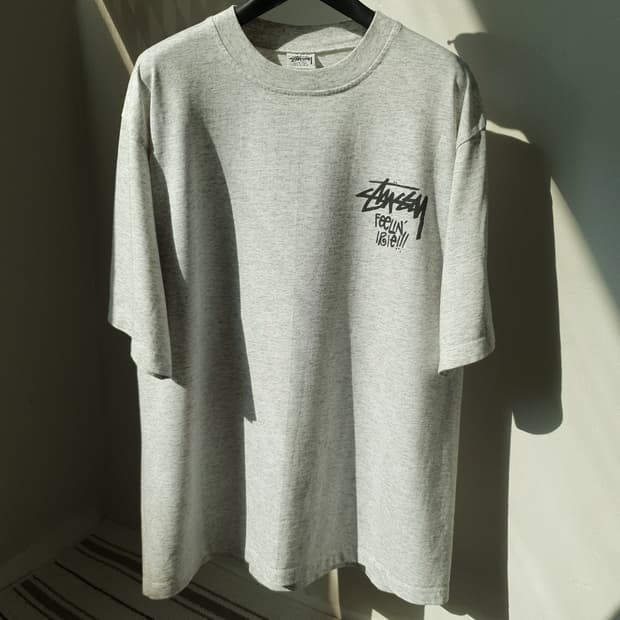 80s STUSSY print tee