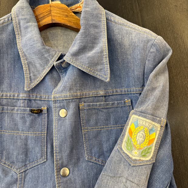 70s 빈티지 프랑스 데님 자켓 
