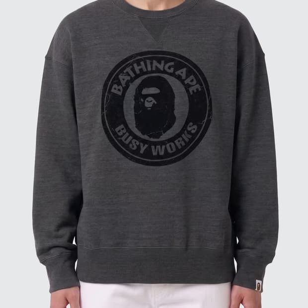 베이프 bape 릴랙스핏 맨투맨 S