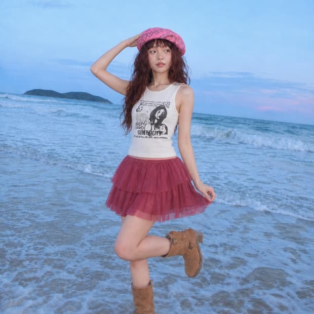 빈티지 키치걸 코디 set