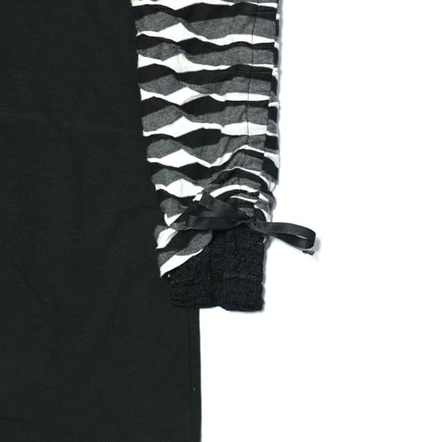 Layered Sleeve Tunic with Ribbon Detail