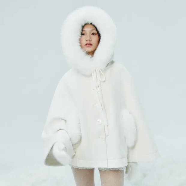 (새상품) 더티스 폭스퍼 케이프 S