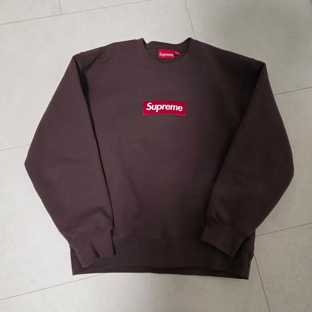 [M] 슈프림 박스로고 브라운