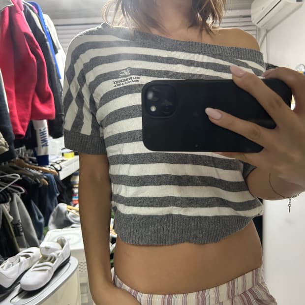 버버리 빈티지 리버시블 니트