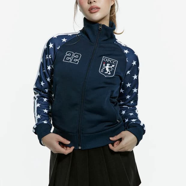 오프라인 STAR TRACK TOP (NAVY) 집업