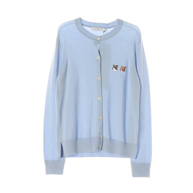 (새상품) 메종키츠네 23SS 자수 디테일 울 가디건