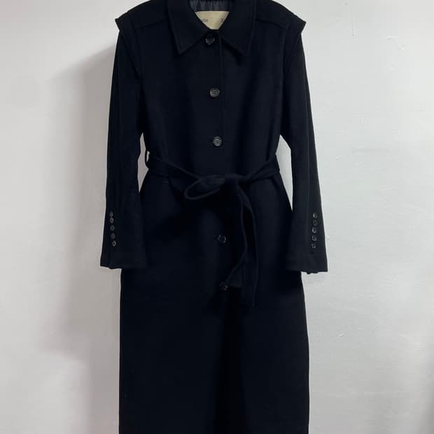 마뗑킴 램스울 벨티드 싱글 롱 코트(on.43)7