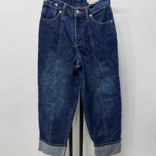 정품) 알렉산더맥퀸 여성 롤업 데님 팬츠 26