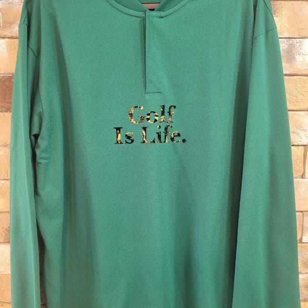 [말본골프] 정품 "Golf Is Life" 긴팔 티셔츠 (그린 / XL