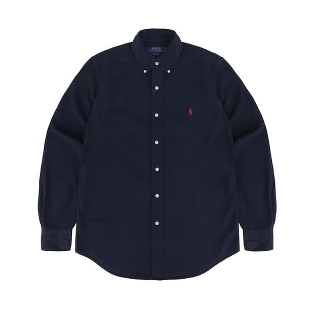 폴로 랄프로렌 포플린 네이비 셔츠 레드포니 클래식핏 XXL 2XL 110