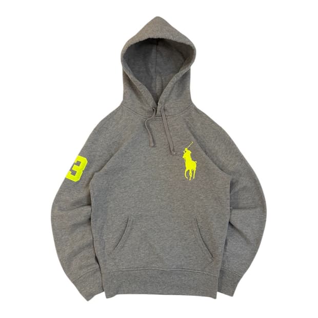 폴로 랄프로렌 빅포니 후드티 그레이