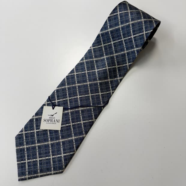 루치아노 소프라니(LUCIANO SOPRANI) 실크 넥타이 9.2cm