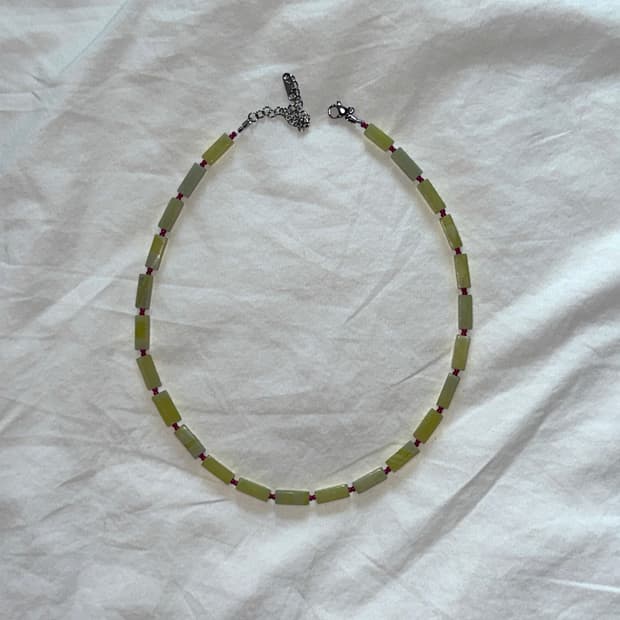 Lemon stone necklace 