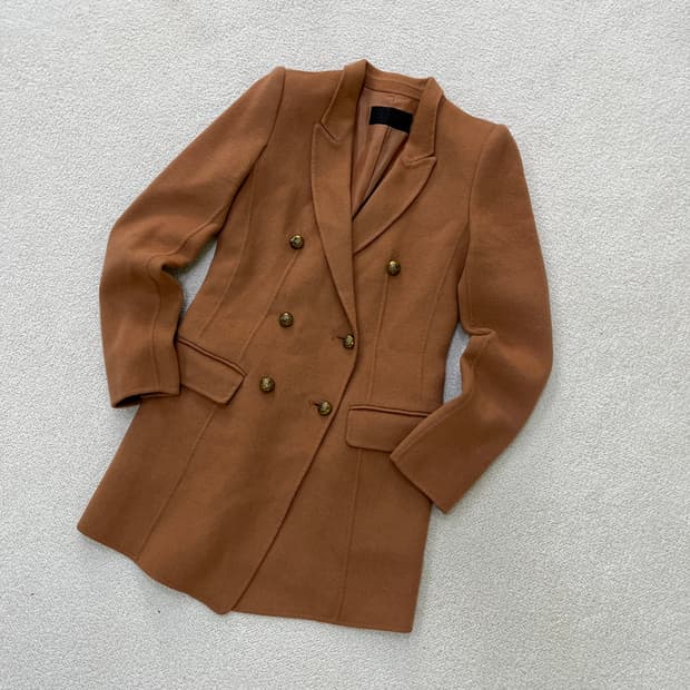 82 시스템 한섬 여성 울 롱코트 0331M