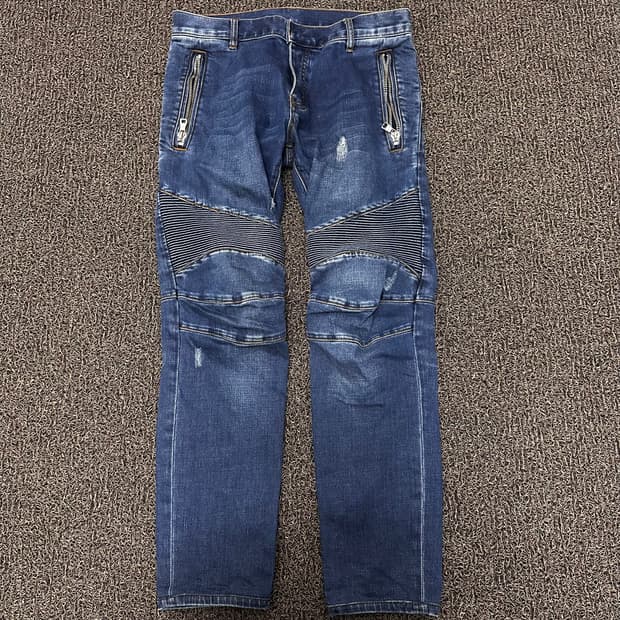 발망 워싱 바이커 데님 청바지 팬츠