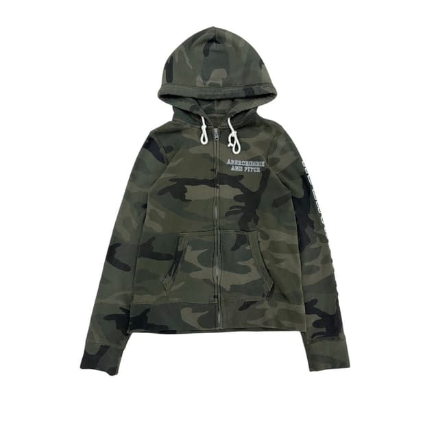 아베크롬비 카모 후드집업 딱붙핏