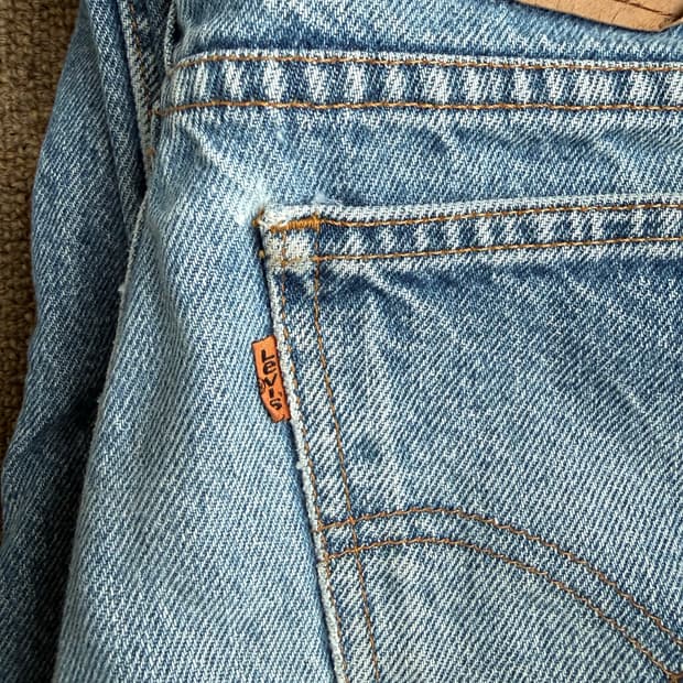 90s Levis 오렌지탭 550 리바이스 릴렉스 테이퍼트 데님팬트