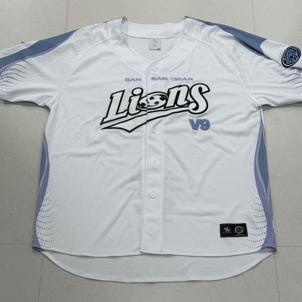 산산기어 삼성라이온즈 유니폼 화이트 XL