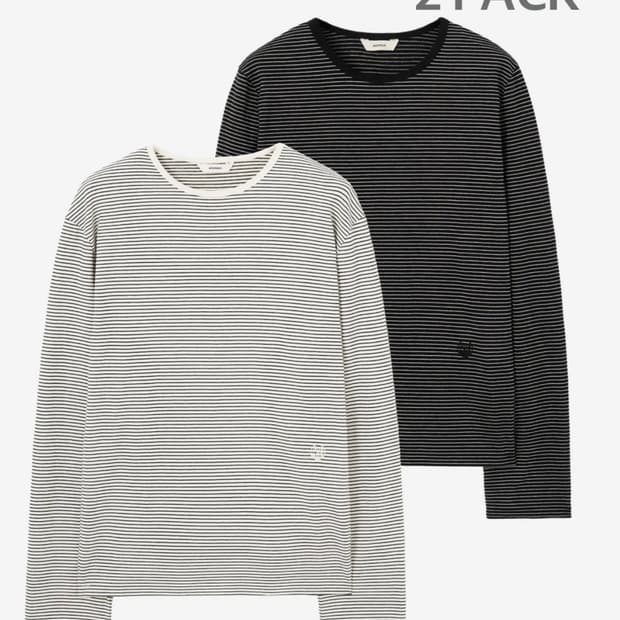 [XL] 문선 마린 스트라이프 롱슬리브 2PACK