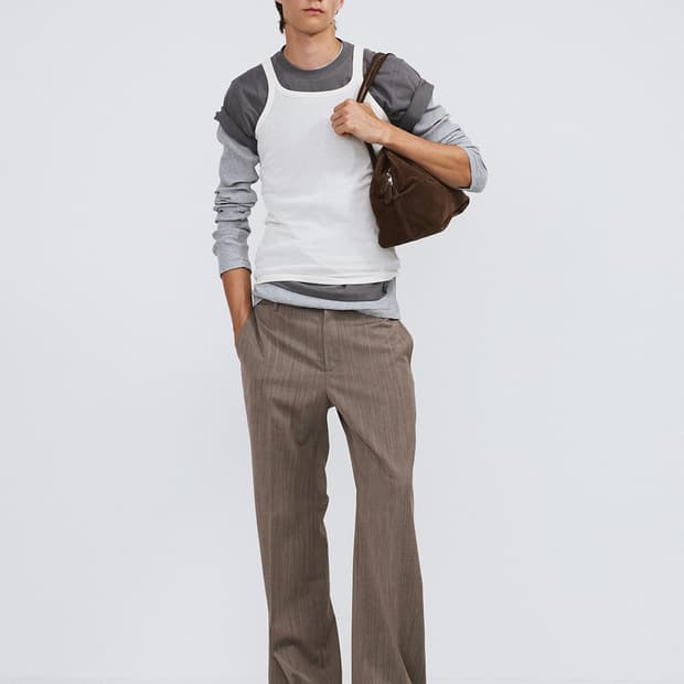 렉토 26SS 플레어핏 수트 팬츠 슬랙스 세피아